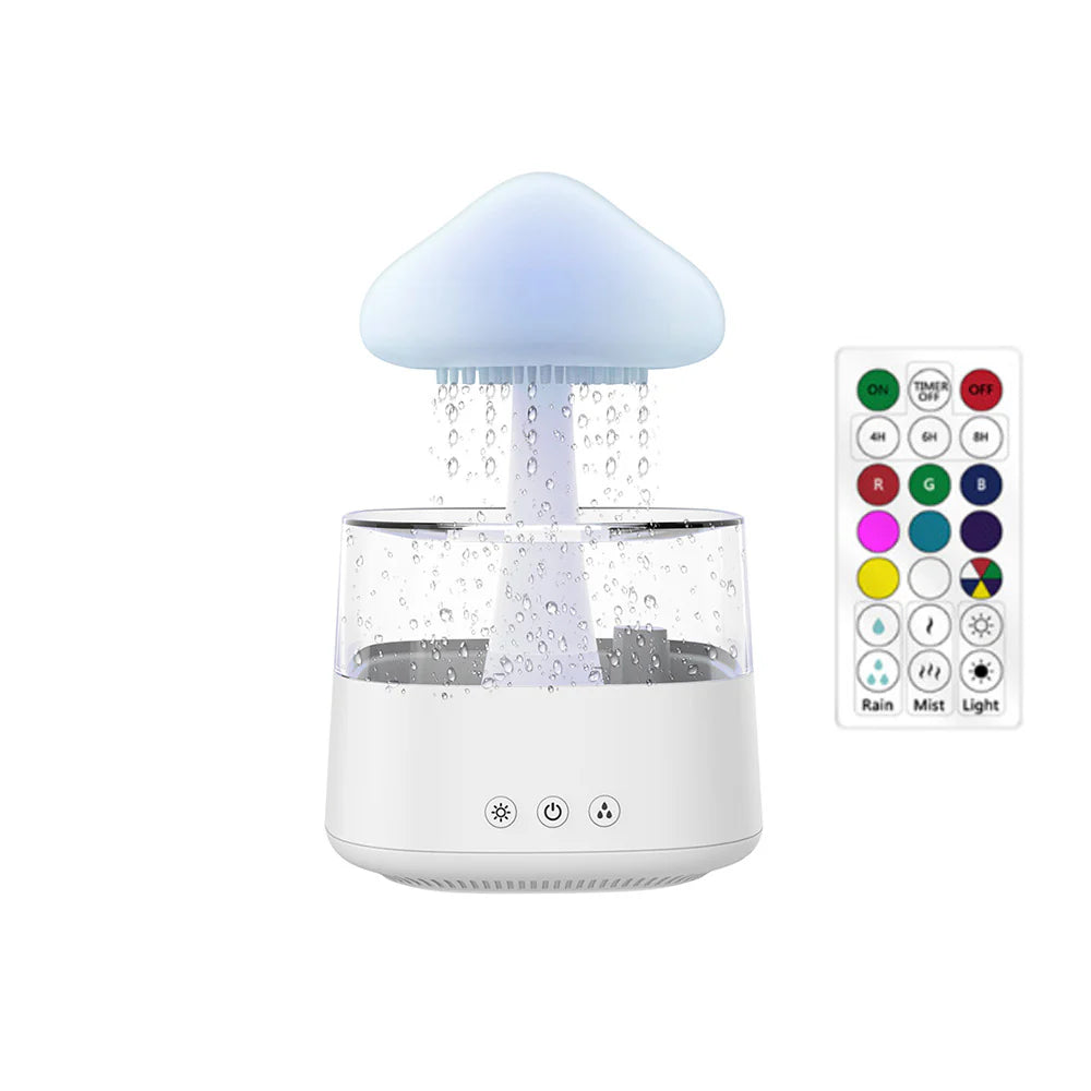 Relax Cloud Ultrasonic Aromatherapy Humidifier with Color-Changing Lamp