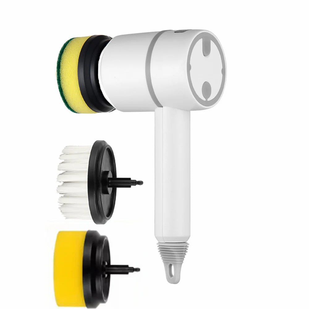 Automatic Wireless Electric Cleaning Brush for Professional Kitchen and Bathroom Use - USB Rechargeable Dishwashing and Tile Cleaning Tool