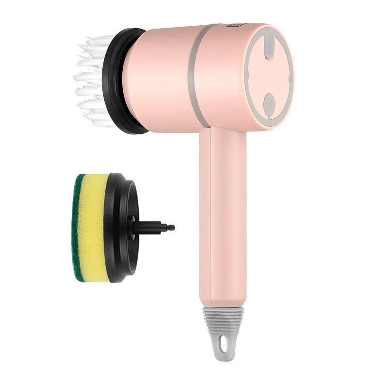 Automatic Wireless Electric Cleaning Brush for Professional Kitchen and Bathroom Use - USB Rechargeable Dishwashing and Tile Cleaning Tool