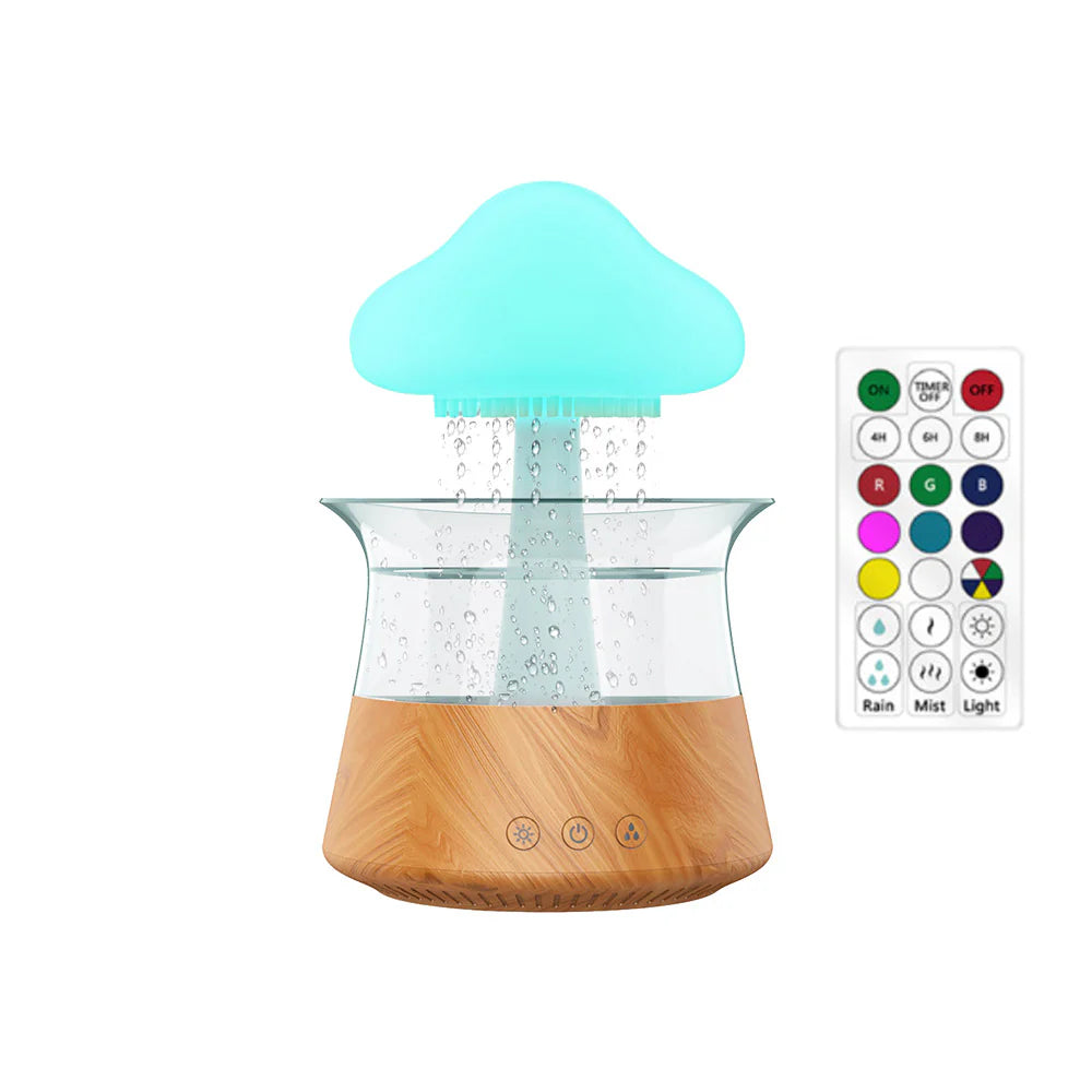 Relax Cloud Ultrasonic Aromatherapy Humidifier with Color-Changing Lamp