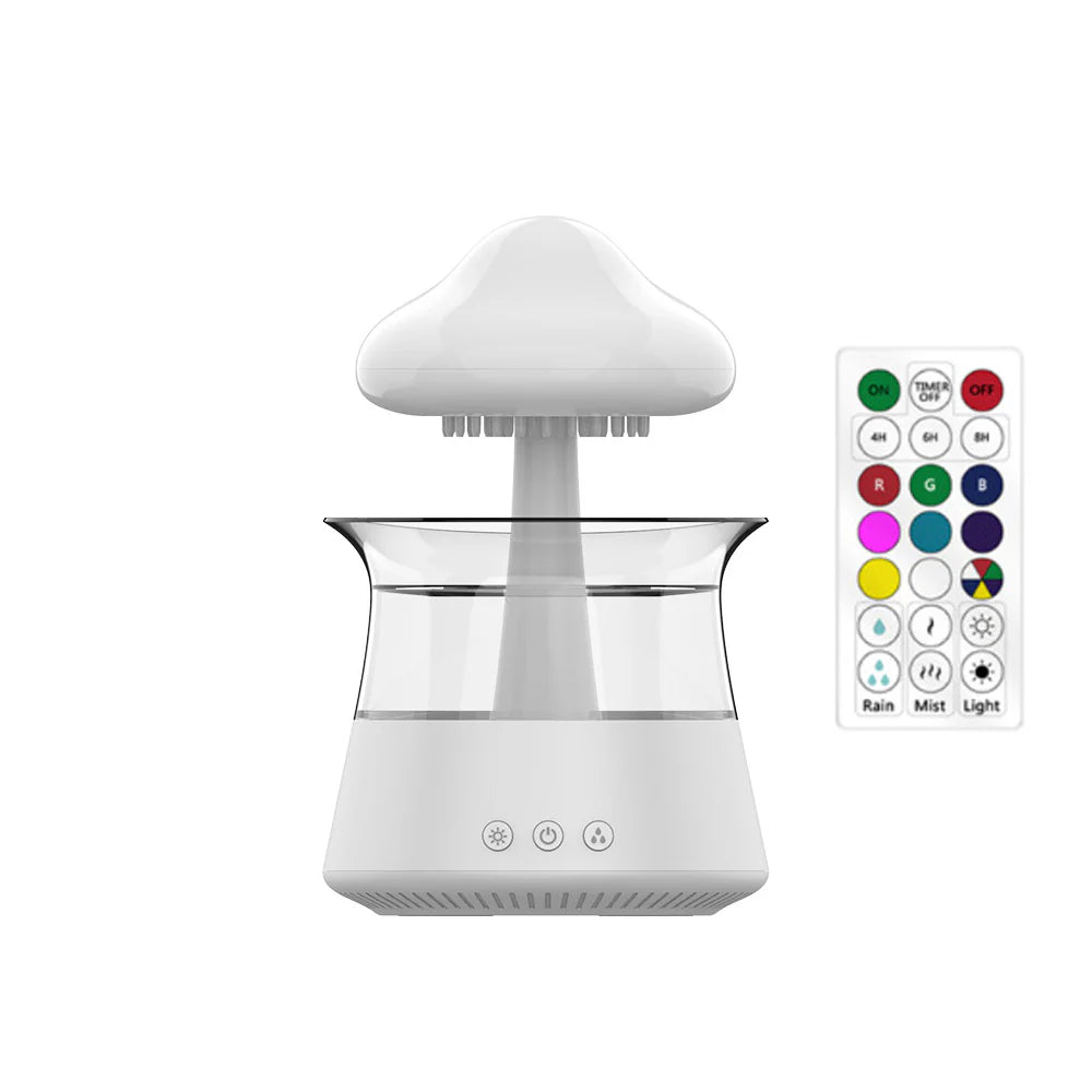 Relax Cloud Ultrasonic Aromatherapy Humidifier with Color-Changing Lamp