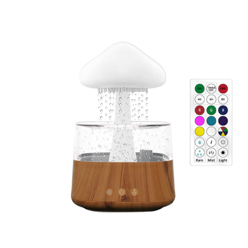 Relax Cloud Ultrasonic Aromatherapy Humidifier with Color-Changing Lamp